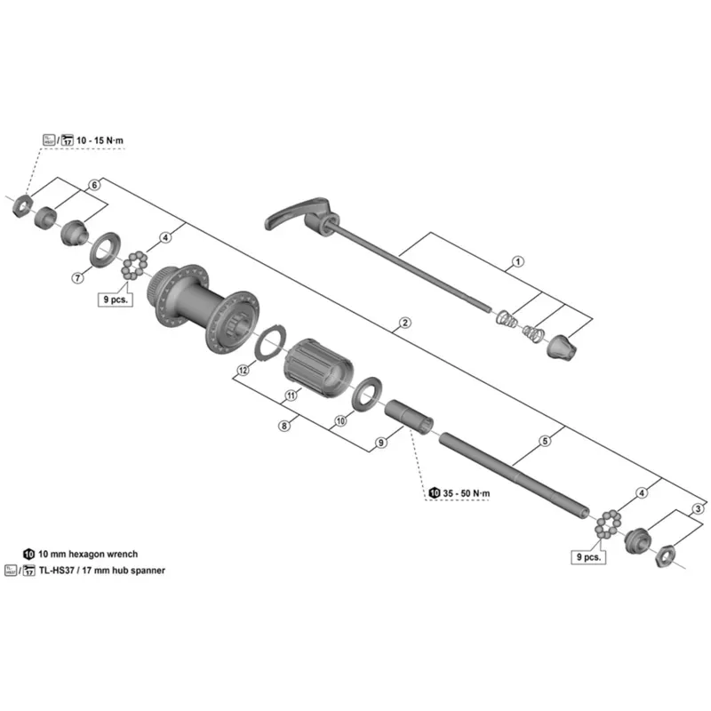 Shimano Spares 1/4-inch Ball Bearing 18-pack in Silver-1
