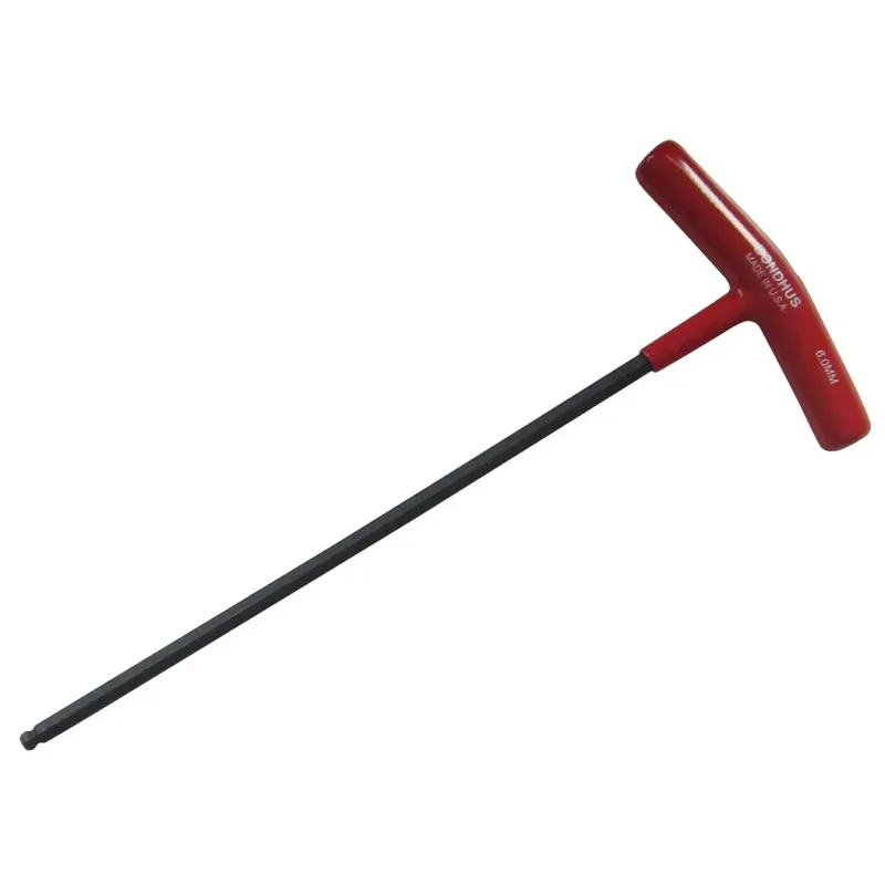 Bondhus T-Handle Metric Ball End Hex Key in Red