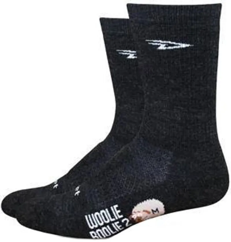 Woolie Boolie 6in Cuff Charcoal XL