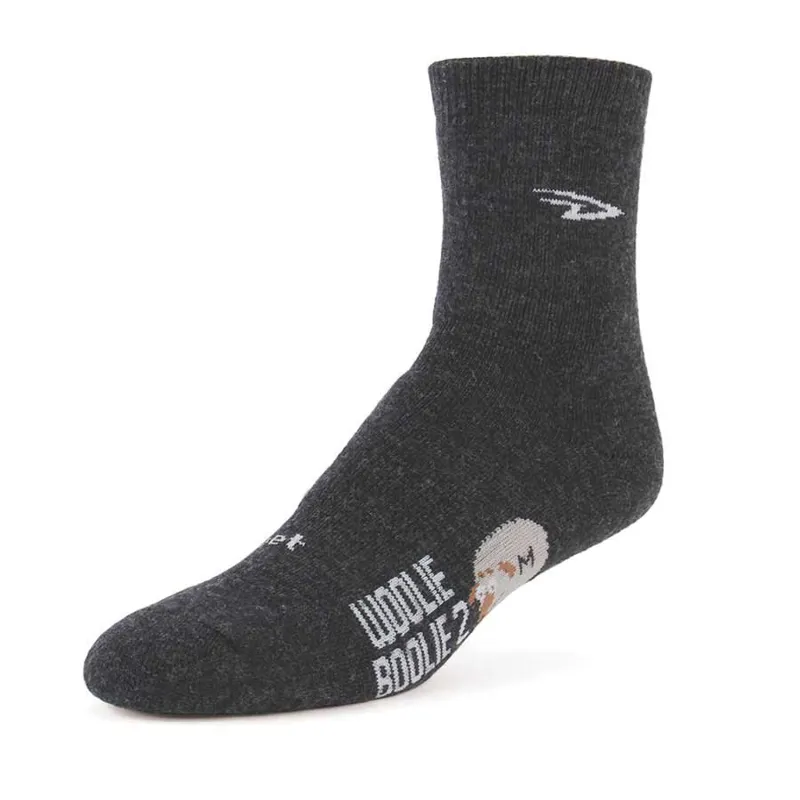 Defeet Woolie Boolie 4in Cuff Socks in Charcoal