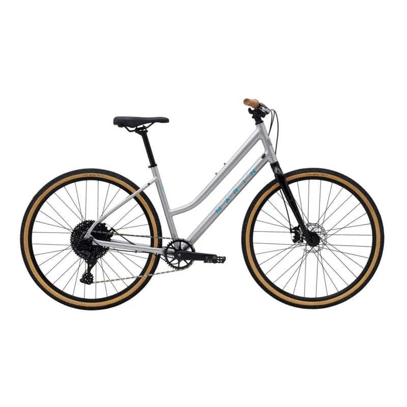 Marin Kentfield 2 ST Womens Hybrid Sports Bike in Gloss Chrome Te