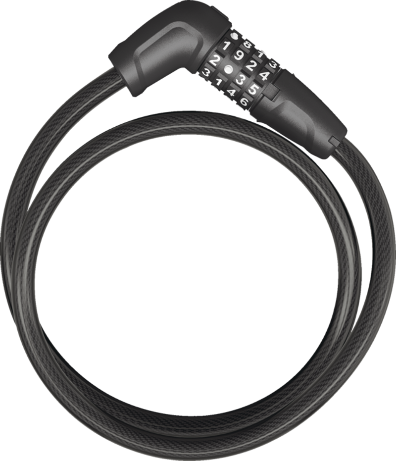 Abus Numerino 5410C Combi Cable Lock 10mm/85cm in Black-1