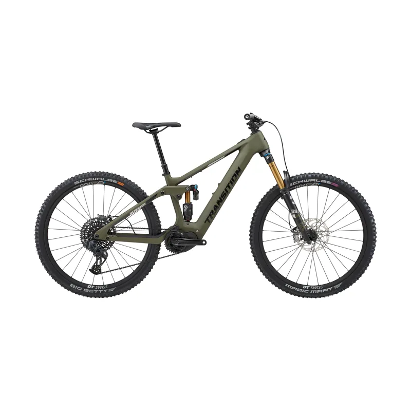 Transition Repeater Carbon AXS e-Mountain Bike in Mossy Green