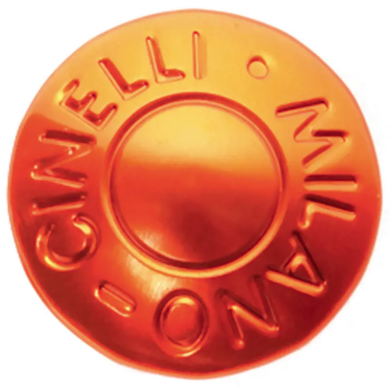 Cinelli Milano Alloy Bar End Plugs in Orange