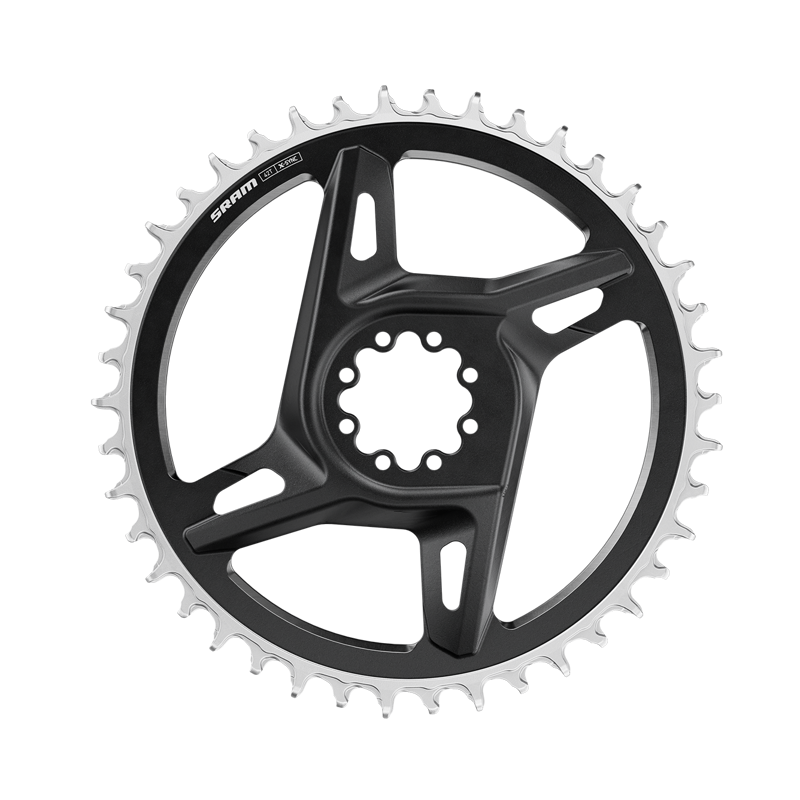 SRAM Road DM X-Sync Red E1 Chainring Incl. 8 Bolts in Black/Silver-1