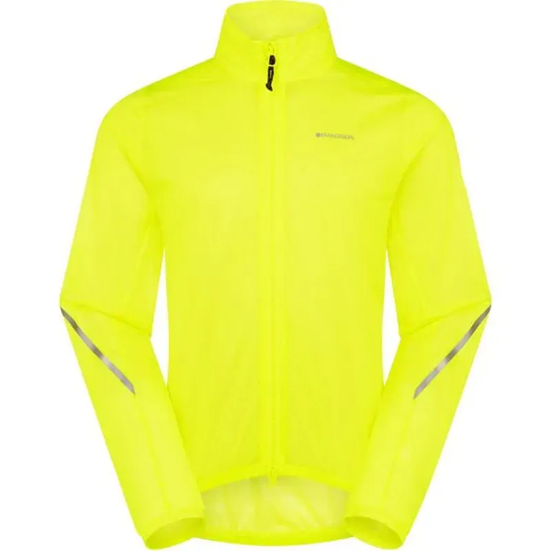 Madison Flux Ulta-Packable Waterproof Jacket in HiViz Yellow