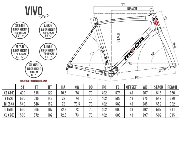 Moda Vivo Disc Red 105 Size Medium 2022-2