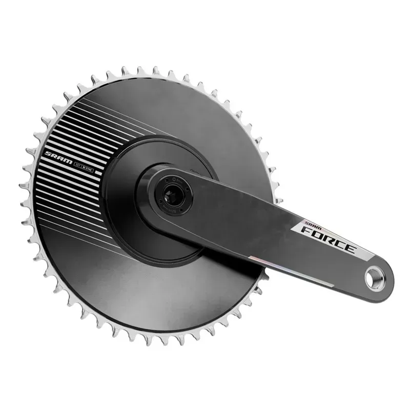 SRAM Force 1x E1 DUB DM 50-tooth Aero Crankset w/o BB in Black 