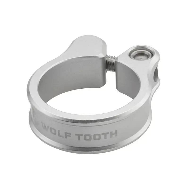 Wolf Tooth Seatpost Clamp in Raw Silver